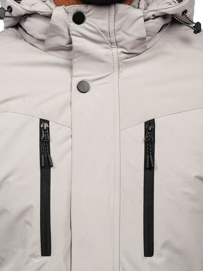 Giubbotto invernale da uomo grigio Bolf 22M320