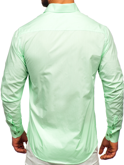 Uomo Camicia elegante a maniche lunghe Menta Bolf 6944
