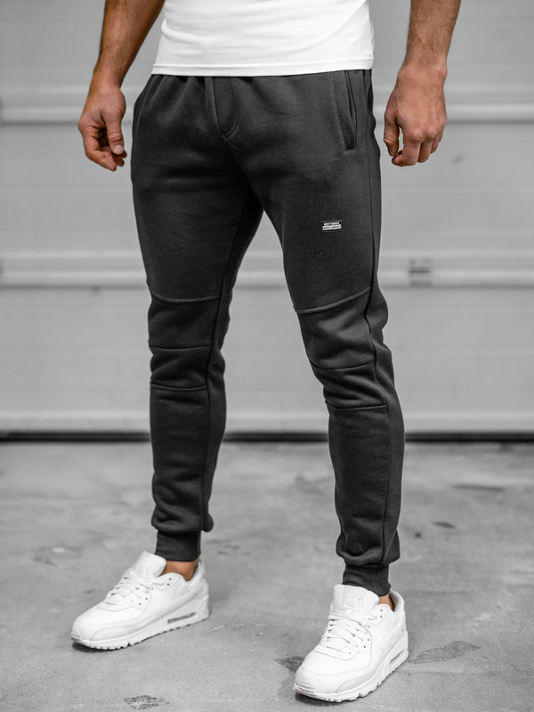 Pantaloni di tuta da uomo neri Bolf KK2231A