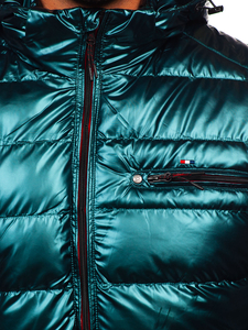 Giacca sportiva trapuntata mezza stagione da uomo verde Bolf EX2149