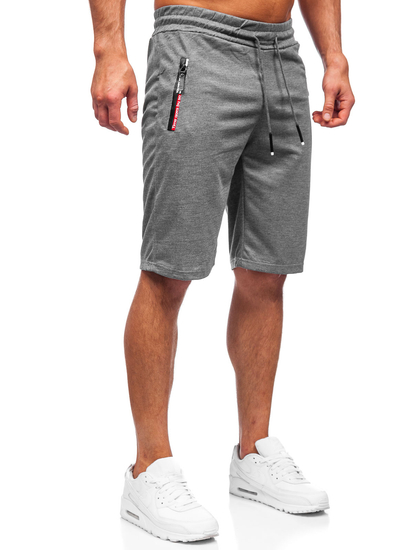 Pantaloncini corti di tuta da uomo grafite Bolf JX511