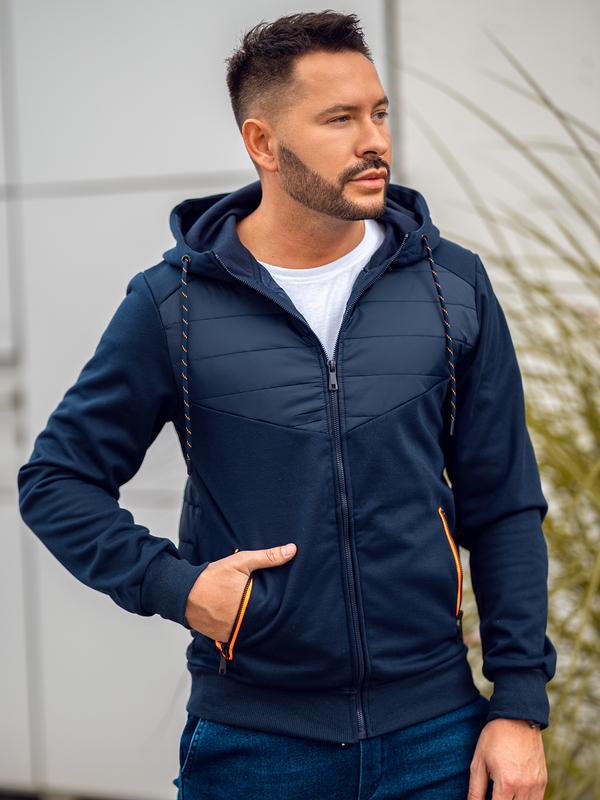 Giacca mezza stagione da uomo blu Bolf KS2149