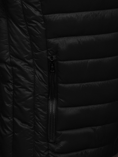 Gilet trapuntato da uomo nero Bolf HDL88001