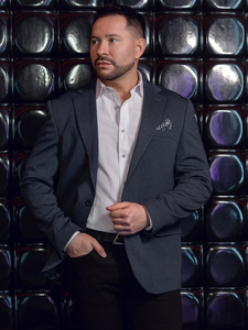 Giacca casual da uomo blu navy Bolf 24401-1