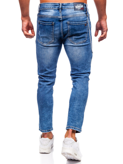 Uomo Pantaloni in jeans slim fit Blu scuro Bolf TF251