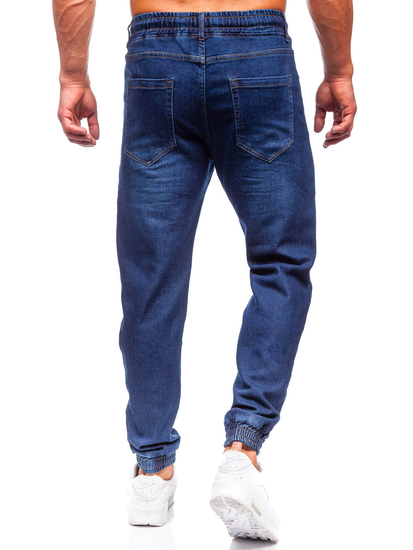 Pantaloni in jeans jogger da uomo blu Bolf 8130