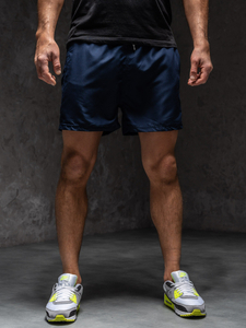 Pantaloncini da bagno da uomo blu Bolf XL020A1