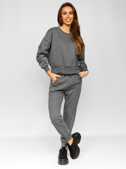 Tuta oversize in due pezzi da donna grafite Bolf 8C71