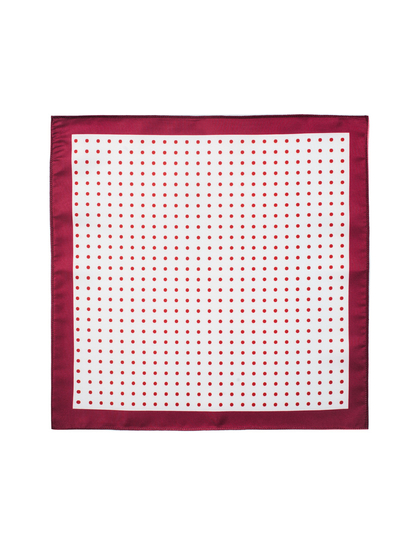 Pochette da uomo bianco-bordò Bolf PO15