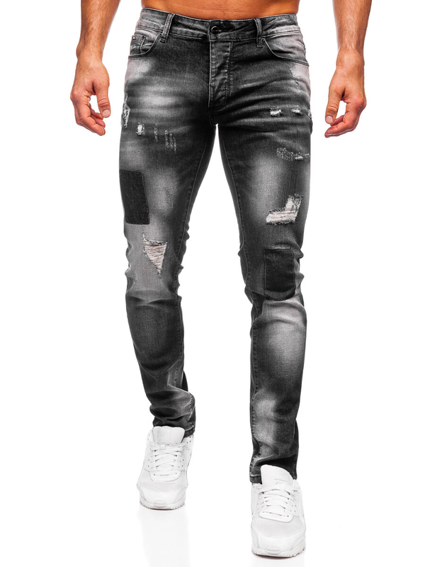 Uomo Pantaloni in jeans slim fit Nero Bolf MP0113N