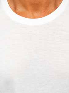 Uomo T-shirt in cotone basic Bianco Bolf 67T1299