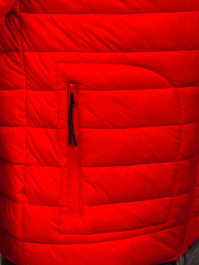 Giacca trapuntata mezza stagione da uomo rossa Bolf 13007