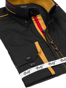 Camicia elegante a manica lunga da uomo bianca Bolf 4707