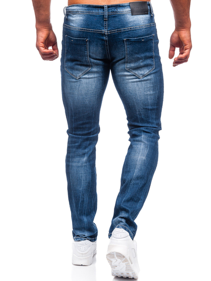 Pantaloni in jeans regular fit da uomo blu Bolf MP002B