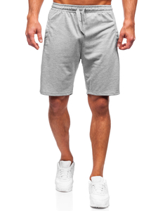 Pantaloncini corti di tuta da uomo grigi Bolf 8K100