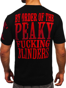 T-shirt con applicazioni da uomo nera Bolf 2826