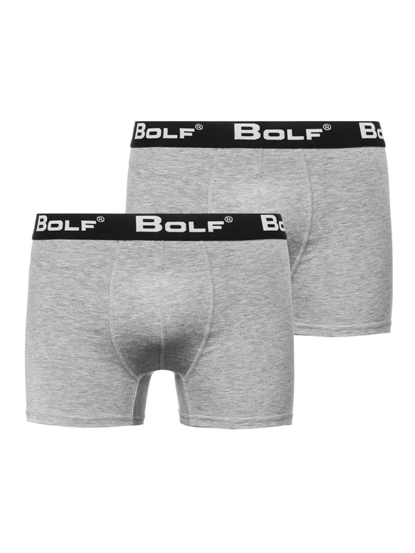 Boxer da uomo grigi Bolf 0953-2P 2 PACK