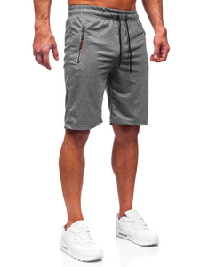 Pantaloncini corti di tuta da uomo grafite Bolf JX711