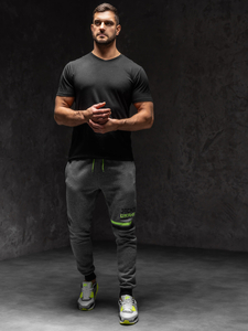 Pantaloni da tuta da uomo grafite Bolf AM108A1