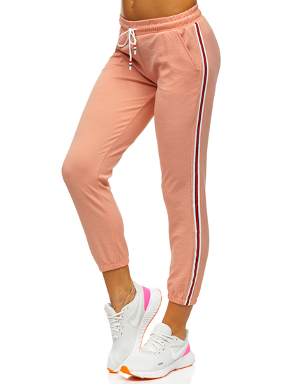Pantaloni di tuta da donna rosa Bolf YW01020A