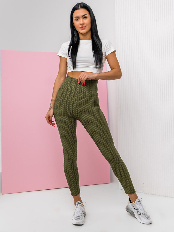 Leggings da donna khaki Bolf YW88024