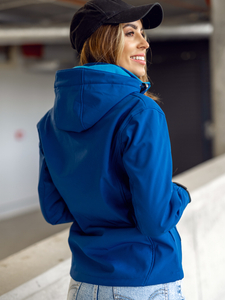 Donna Giacca softshell mezza stagione Blu scuro Bolf AB056