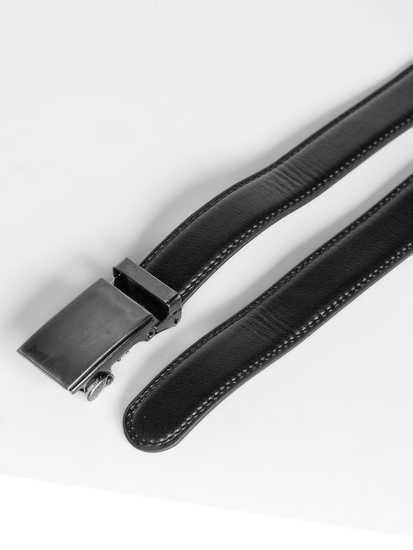 Cintura in pelle da uomo nera Bolf BL014C