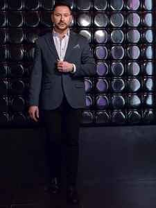 Giacca casual da uomo blu navy Bolf 24401-1