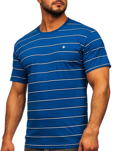 T-shirt da uomo azzurra Bolf 14952