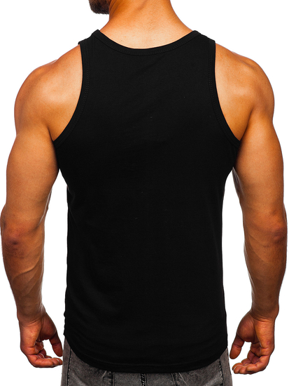 Maglietta Bodybuilding tank top con stampa nera Bolf 14831