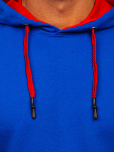 Felpa con cappuccio da uomo cobalto Bolf 145369