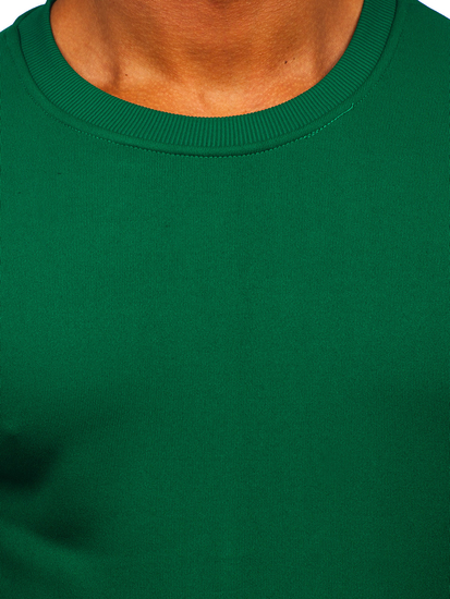 Felpa senza cappuccio da uomo verde Bolf HW3102