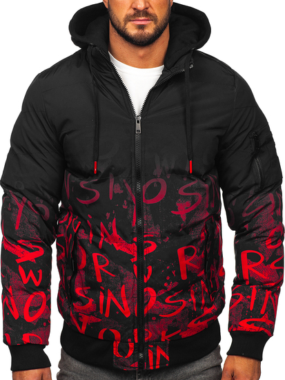 Giubbotto invernale trapuntato da uomo rosso Bolf 27M8102