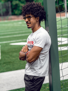 T-shirt con stampa da uomo bianca Bolf 14336A