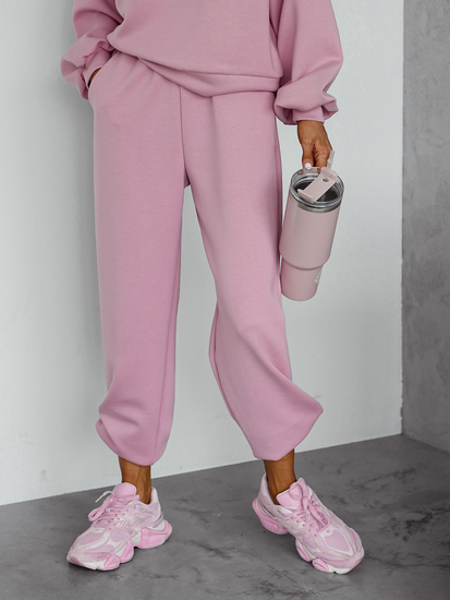 Donna Completo due pezzi con felpa con cappuccio rosa cipria Bolf 525