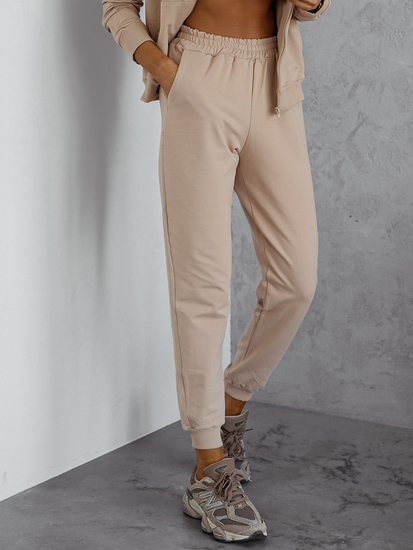Tuta da donna due pezzi con cappuccio Beige Bolf 821110