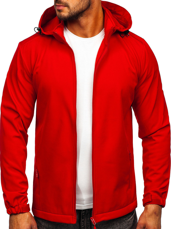 Uomo Giacca softshell mezza stagione Rosso Bolf HH017