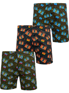 Boxer in cotone da uomo multicolore Bolf  1BB162-3P 3 PACK