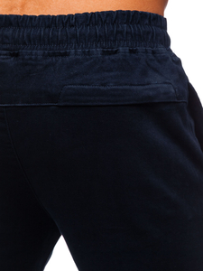 Pantaloni tipo jogger da uomo blu Bolf B11119