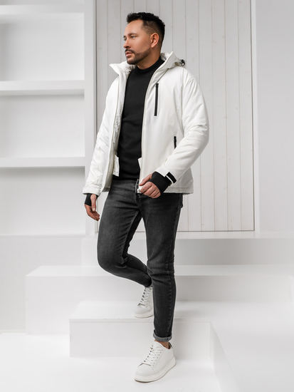 Uomo Giacca invernale trapuntata oversize Bianco Bolf HH011A1