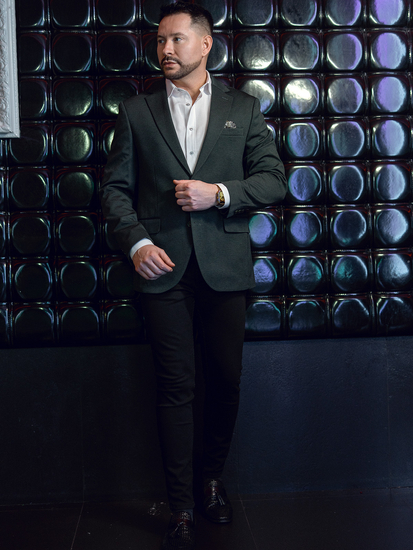 Giacca casual da uomo verde Bolf 24401-1