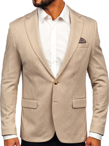Uomo Giacca d'abito casual Beige Bolf 24401