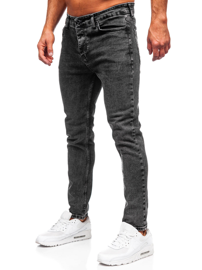 Uomo Pantaloni in jeans slim fit Nero Bolf 6519