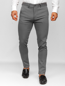 Pantaloni chino da uomo grigi Bolf 5000-3
