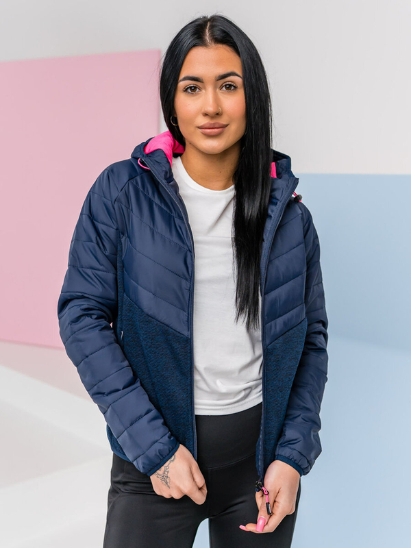 Felpa blu navy da donna blu navy Bolf KSW4005