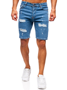 Uomo Pantaloncini in jeans Blu Bolf 0786