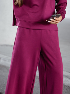 Tuta due pezzi con zip da donna burro bordeaux Bolf 821111