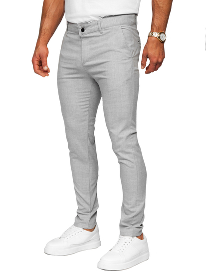 Uomo Pantaloni a quadri Grigio Bolf 0041