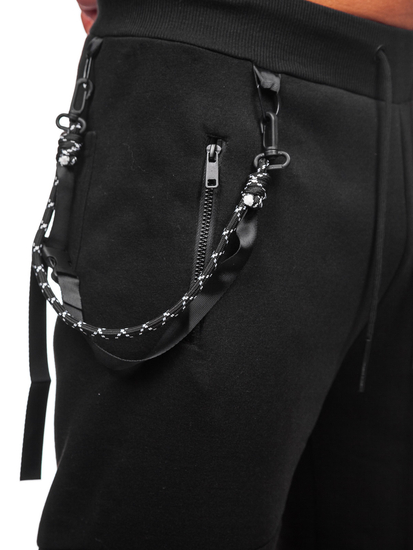 Uomo Pantaloni jogger da tuta Nero Bolf JX6287