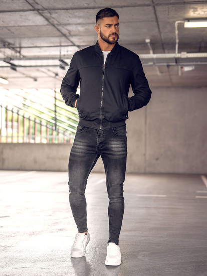 Bomber da uomo reversibile nero Bolf 84M3005A